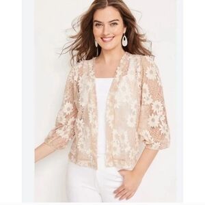 Maurices Floral Lace Kimino/cardigan, Size M